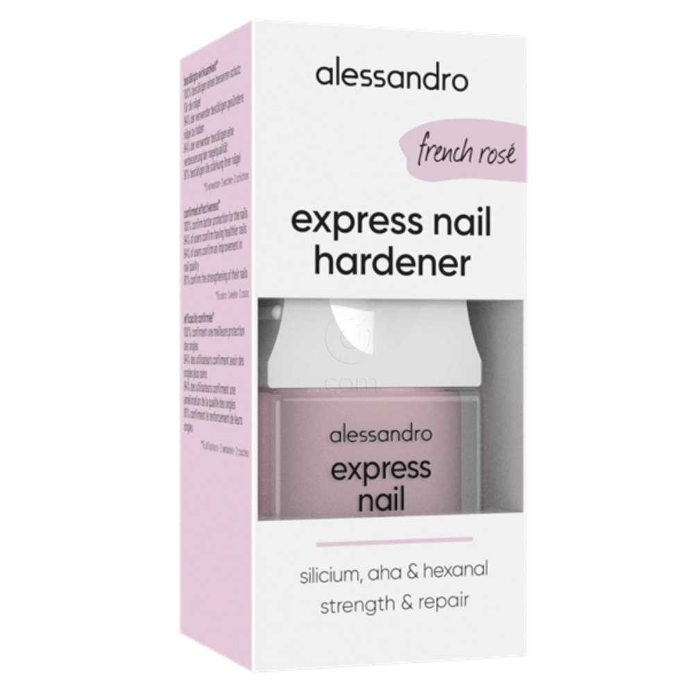 Alessandro Express Nail Hardener, lak za poškodovane nohte - French Rose (10 ml)